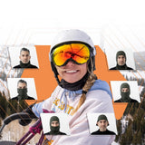 Qunature 13230023011 ski balaclava cykel motorcykel balaklava størrelse L - sort