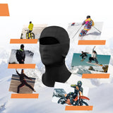 Qunature 13230023011 ski balaclava cykel motorcykel balaklava størrelse L - sort