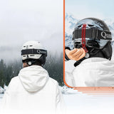 Qunature 10130003001 Skihjelm med øremasker Snowboard størrelse L - hvid