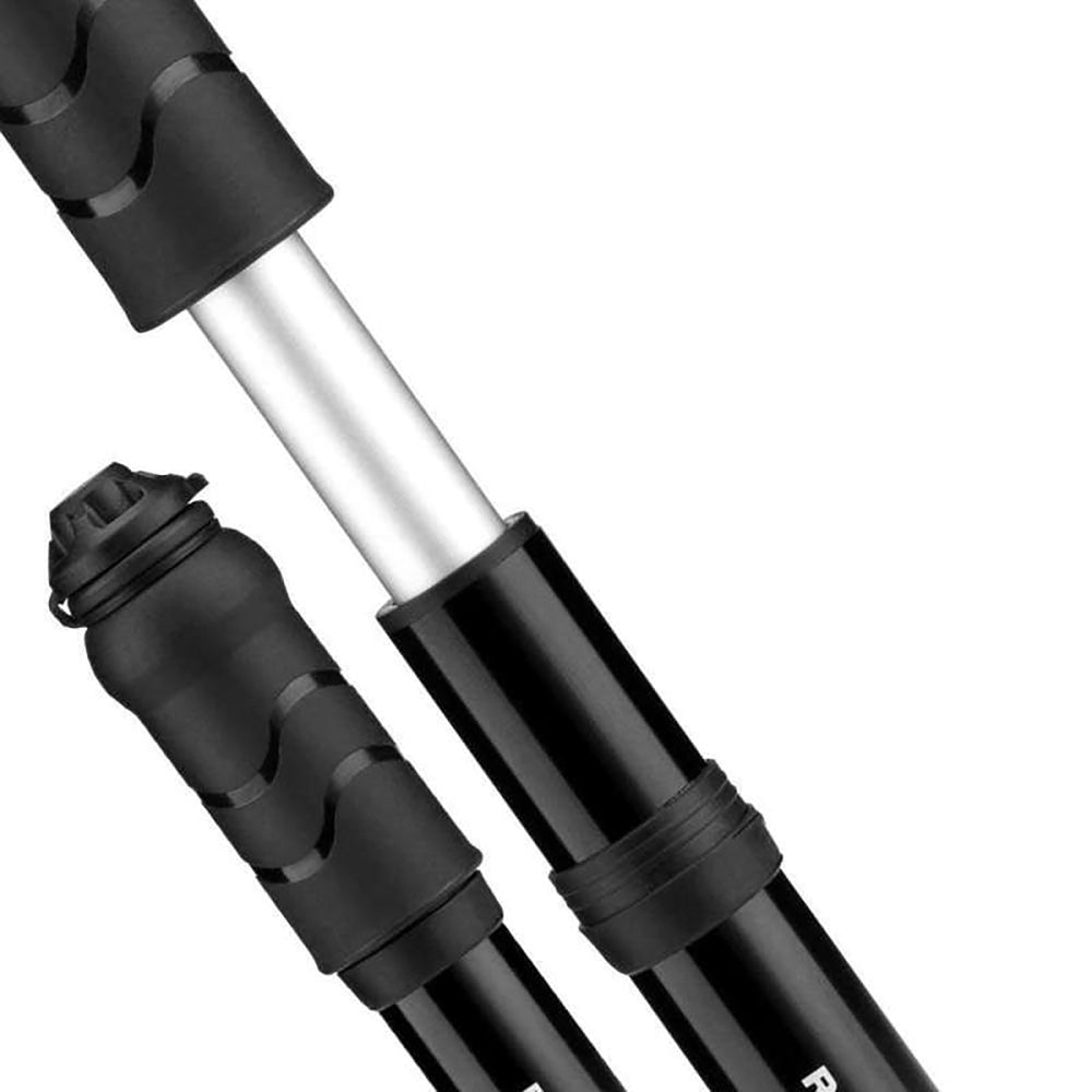 Rockbros 810PCS-HP Mini Håndcykelpumpe med Presta & Schrader Slange - Sort