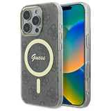 Guess IML 4G MagSafe Case til iPhone 16 Pro Max - Brunt