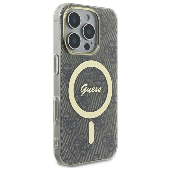 Guess IML 4G MagSafe Case til iPhone 16 Pro Max - Brunt