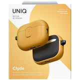 Uniq Clyde Case til AirPods Pro 3. generation - gul-grå