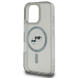 Karl Lagerfeld IML Metal Karl&Choupette Head MagSafe Case til iPhone 16 Pro Max - sort