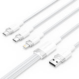 Vention CTPWG USB-kabel USB 2.0 1,5 m USB A USB C/Micro-USB B/Lightning 0,48 Gbit/sek. 60 W Hvid