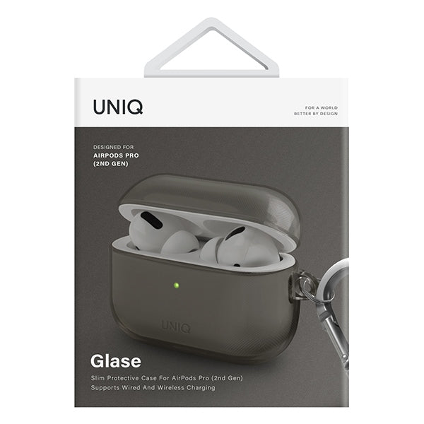 Uniq Glase AirPods 2 Case - Halvt gennemsigtigt