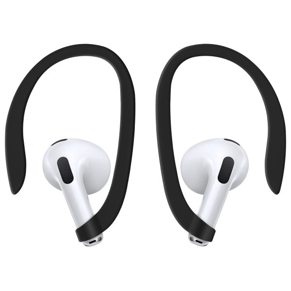 Uniq Nexo AirPods 4 + Ørehooks Silikonhylster - sort