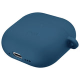 Uniq Nexo AirPods 4 + Ear Hooks Silicone-kasse - blå