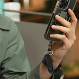 Uniq Vista universel 2-i-1-telefonstreng - sort