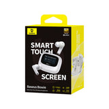 Baseus Bowie M2s Ultra TWS trådløse in-ear hovedtelefoner med interaktiv skærm - hvid