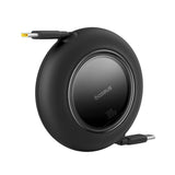 Baseus Free2Pull Mini 100W Retractable USB-C-kabel - USB-C 2m - sort