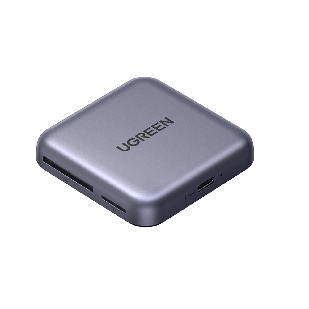Ugreen Magnetisk hukommelseskortlæser + 100W PD 3in1 oplader - Grå