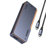 Ugreen D703 USB4 40Gb/s M.2 NVMe SSD-kabine med aktiv køling - Grå