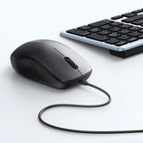 Grøn kablet optisk mus - sort