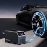 Ugreen 150 PSI 12V elektrisk bildækpumpe med digital skærm - Grå