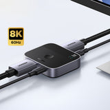 Ugreen DisplayPort/USB-C til USB-C Switch - Grå