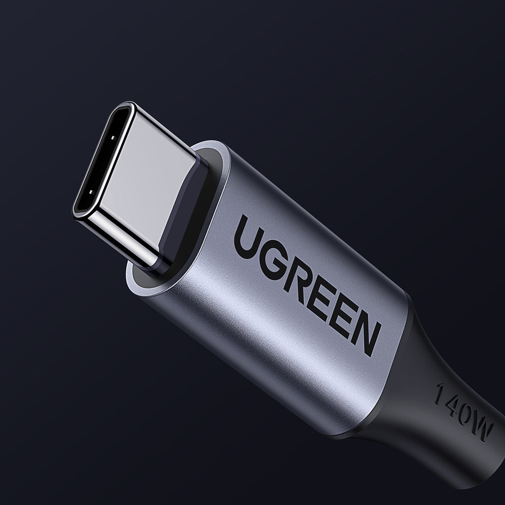 Ugreen 2in1 USB-C Cable - 2xUSB-C PD 140W 2m - sort