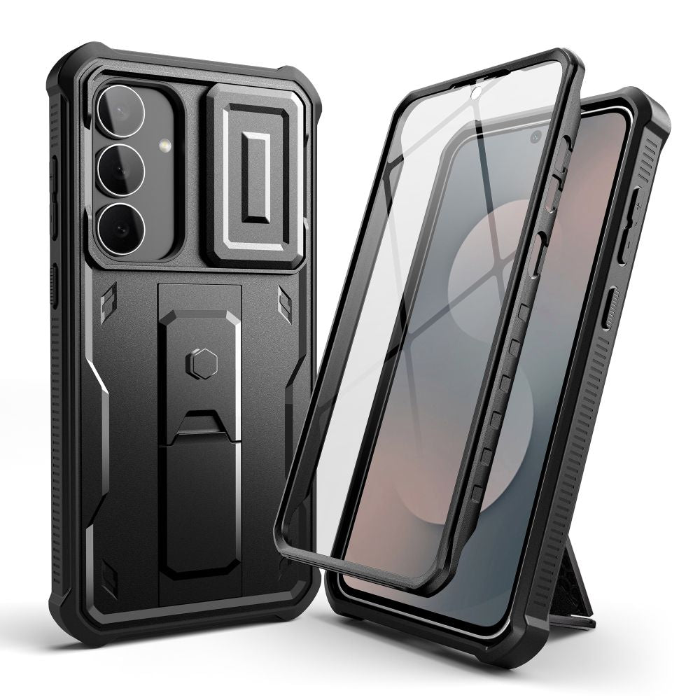 Tech-Protect Kevlar Cam+ Case til Samsung Galaxy S25 FE - sort