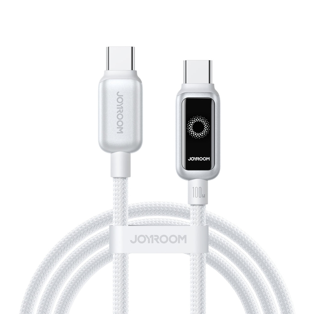 Joyroom S-A55 StarFlight 100W USB-C - USB-C-kabel 1,2 m - hvid