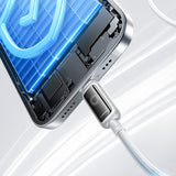 Joyroom S-A55 StarFlight 100W USB-C - USB-C-kabel 1,2 m - hvid