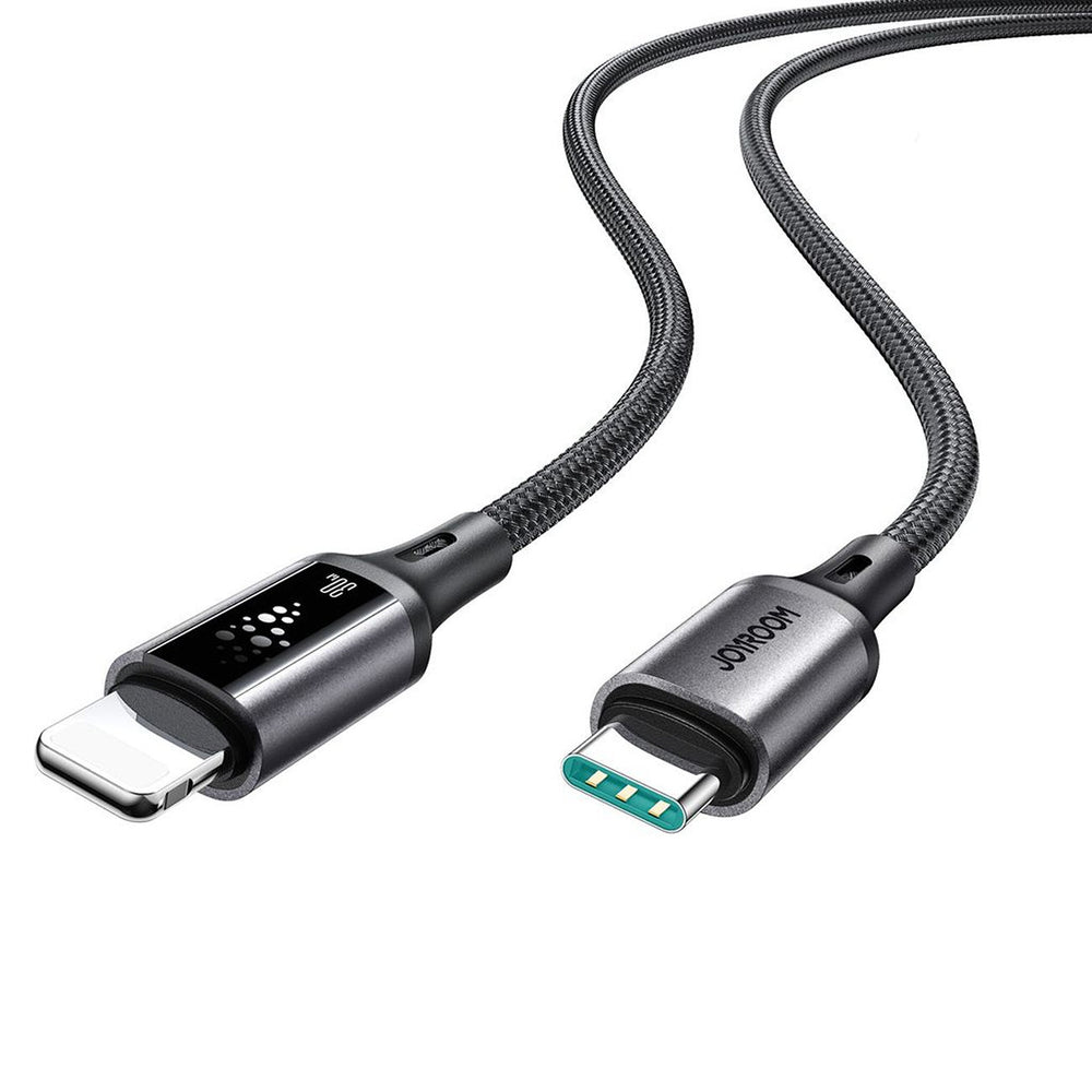 Joyroom S-A60 StarTalk 30W USB-C- Lightning kabel 1,2 m - sort