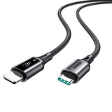 Joyroom S-A60 StarTalk 30W USB-C- Lightning kabel 1,2 m - sort