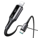 Joyroom S-A60 StarTalk 30W USB-C- Lightning kabel 1,2 m - sort