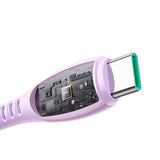 Joyroom S-A59 Vibrant Series 60W USB-C - USB-C-kabel 1,2 m - lilla
