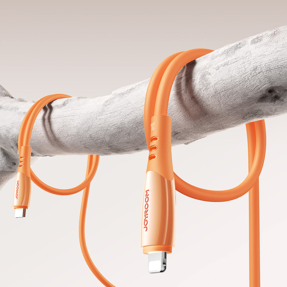 Joyroom S-A59 Vibrant Series 30W USB-C - Lightning kabel 1,2 m - orange