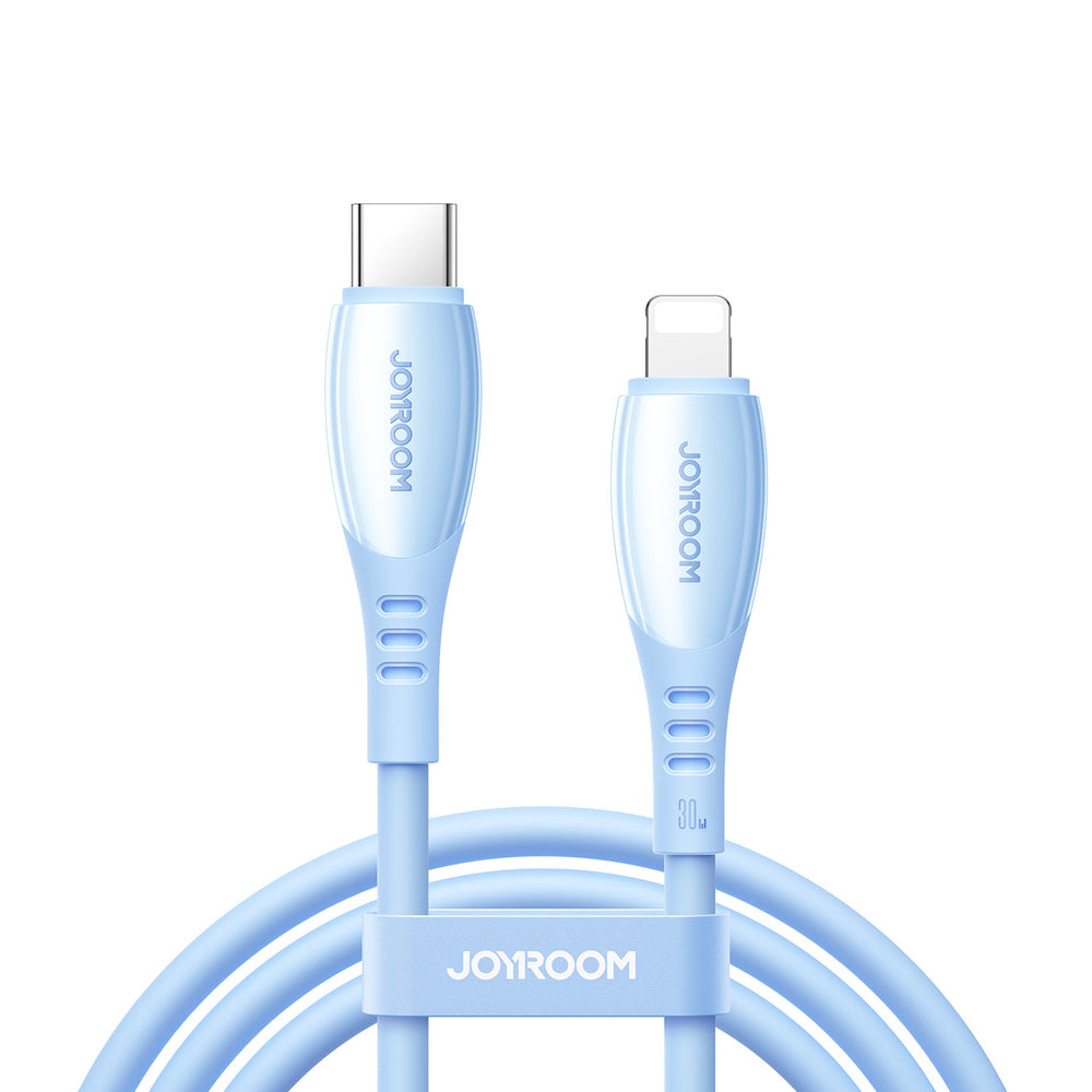Joyroom S-A59 Vibrant Series 30W USB-C - Lightning kabel 1,2 m - blå