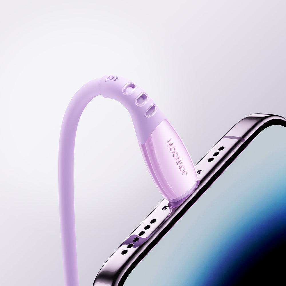 Joyroom S-A59 Vibrant Series 30W USB-C - Lightning kabel 1,2 m - lilla