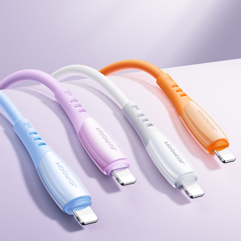 Joyroom S-A59 Vibrant Series 30W USB-C - Lightning kabel 1,2 m - lilla
