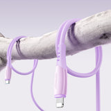 Joyroom S-A59 Vibrant Series 30W USB-C - Lightning kabel 1,2 m - lilla