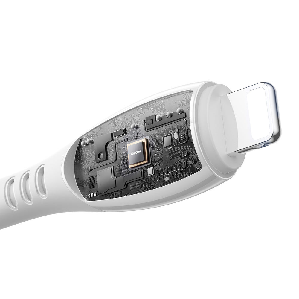 Joyroom S-A59 Vibrant serie 3A USB-A - Lightning kabel 1,2 m - hvid