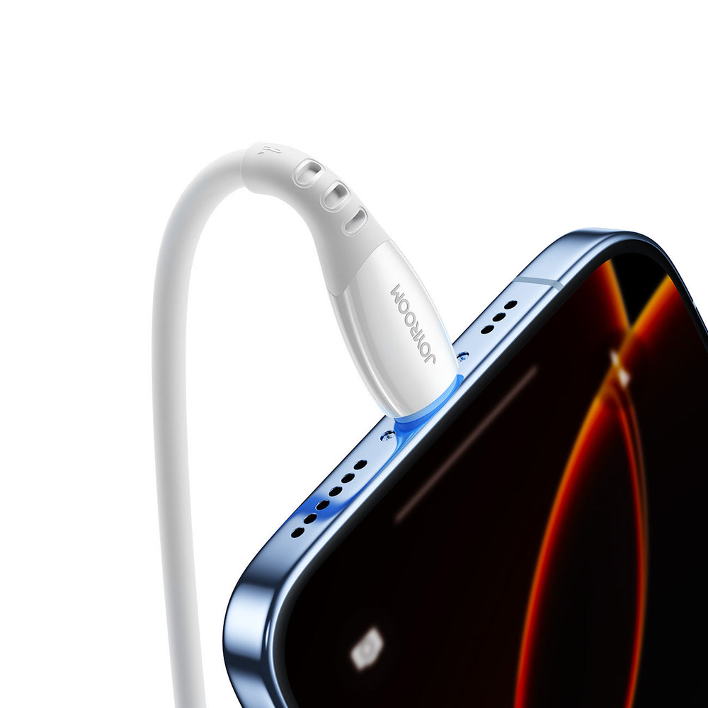 Joyroom S-A59 Vibrant serie 3A USB-A - Lightning kabel 1,2 m - hvid