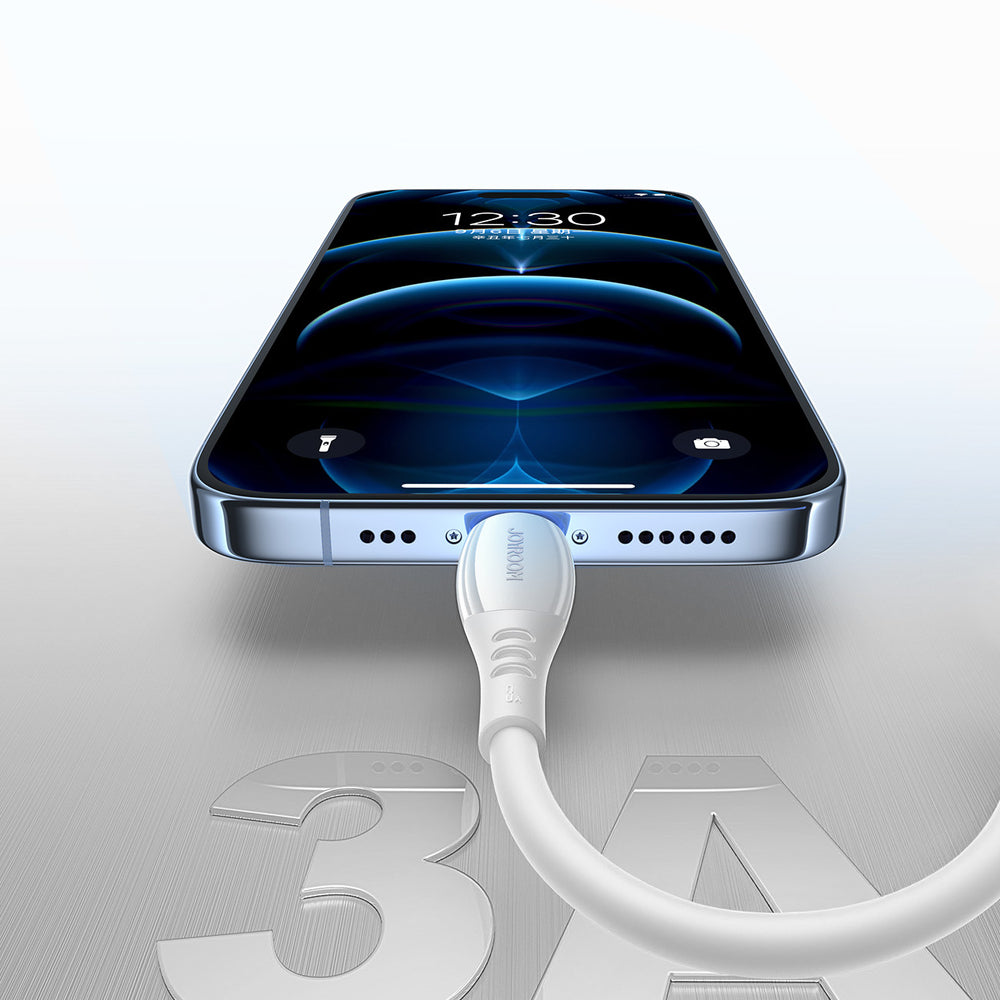 Joyroom S-A59 Vibrant serie 3A USB-A - Lightning kabel 1,2 m - hvid
