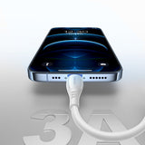 Joyroom S-A59 Vibrant serie 3A USB-A - Lightning kabel 1,2 m - hvid