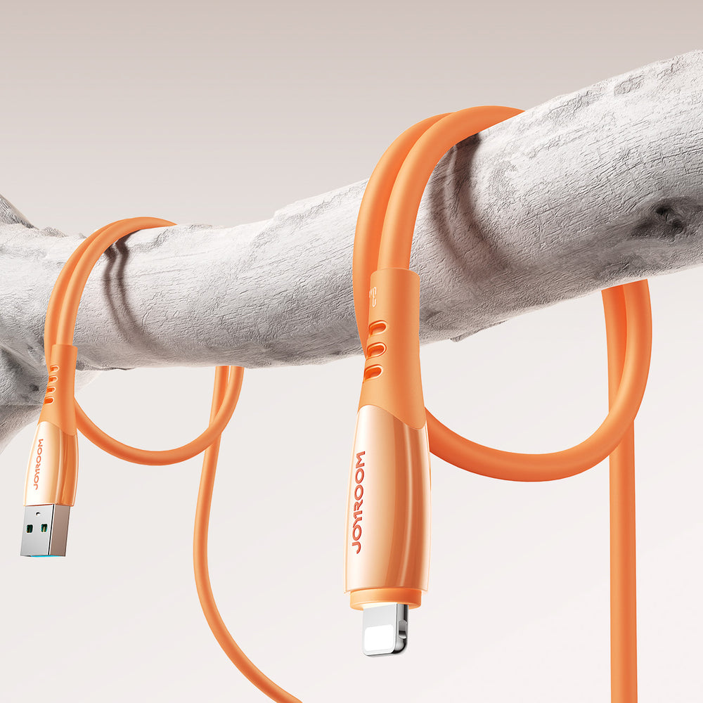 Joyroom S-A59 Vibrant Series 3A USB-A - Lightning kabel 1,2 m - orange