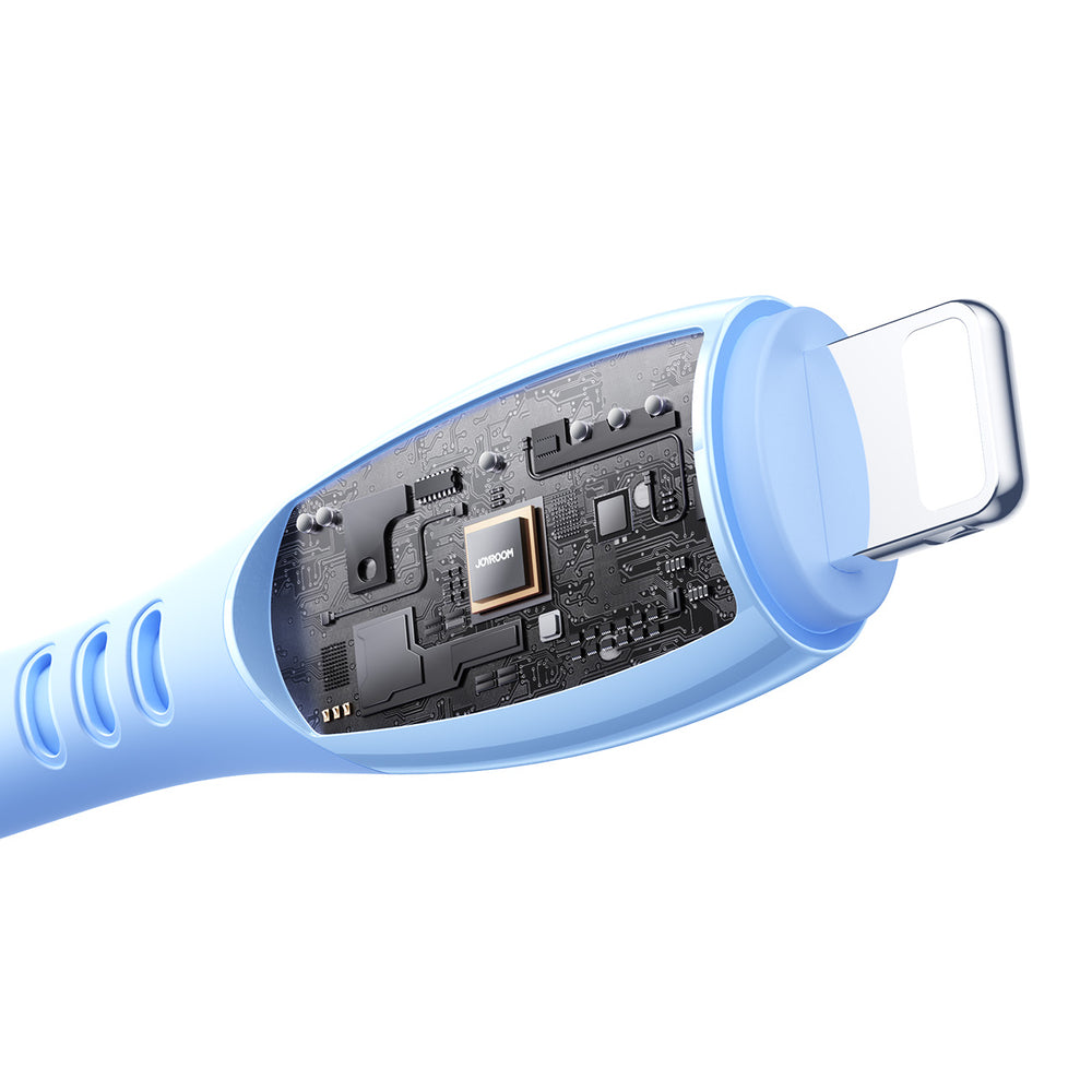 Joyroom S-A59 Vibrant Series 3A USB-A - Lightning kabel 1,2 m - blå