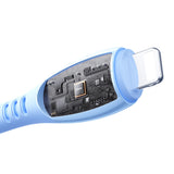 Joyroom S-A59 Vibrant Series 3A USB-A - Lightning kabel 1,2 m - blå