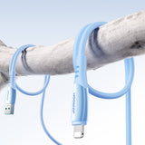 Joyroom S-A59 Vibrant Series 3A USB-A - Lightning kabel 1,2 m - blå