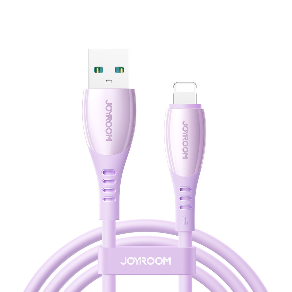 Joyroom S-A59 Vibrant Series 3A USB-A - Lightning kabel 1,2 m - lilla
