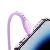 Joyroom S-A59 Vibrant Series 3A USB-A - Lightning kabel 1,2 m - lilla