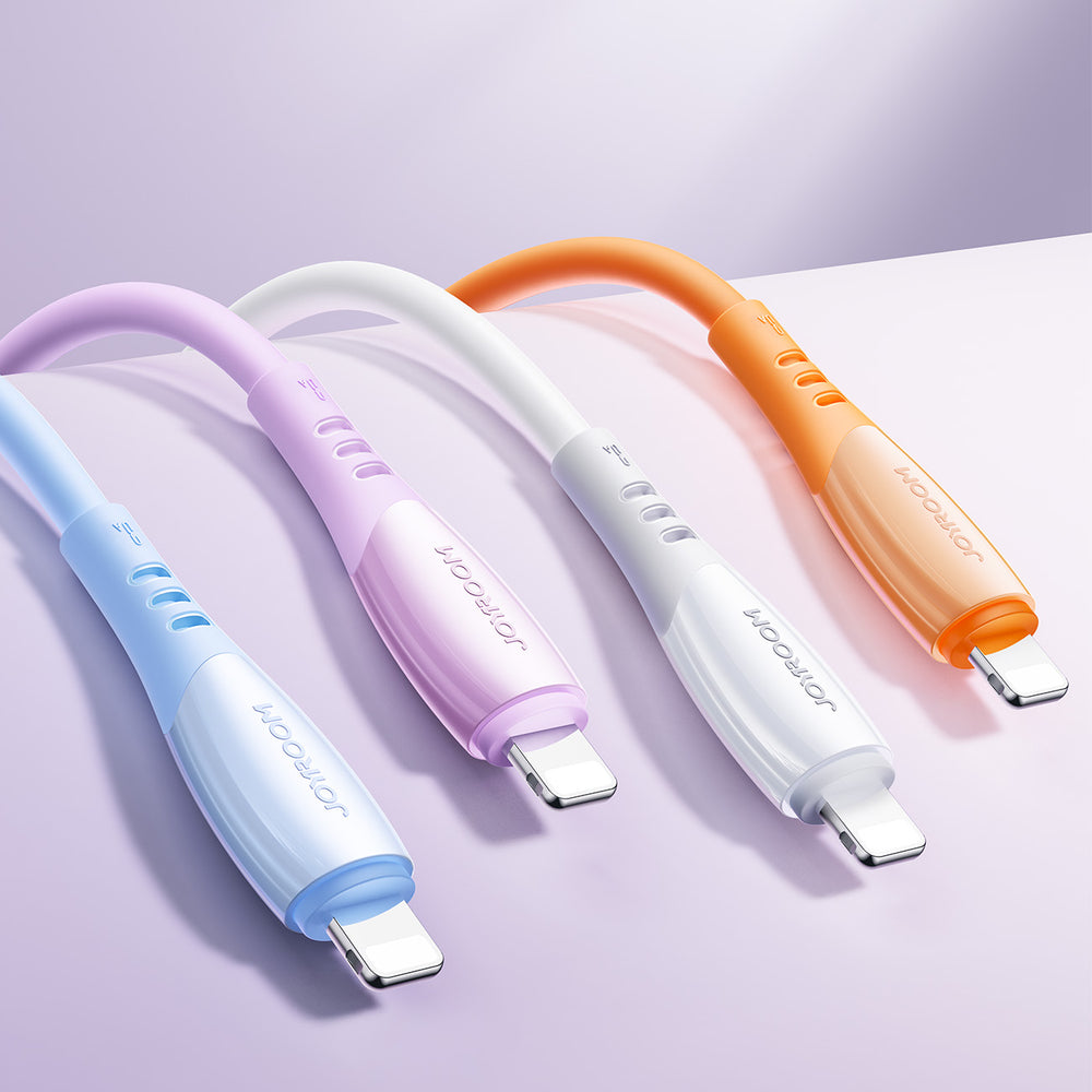 Joyroom S-A59 Vibrant Series 3A USB-A - Lightning kabel 1,2 m - lilla