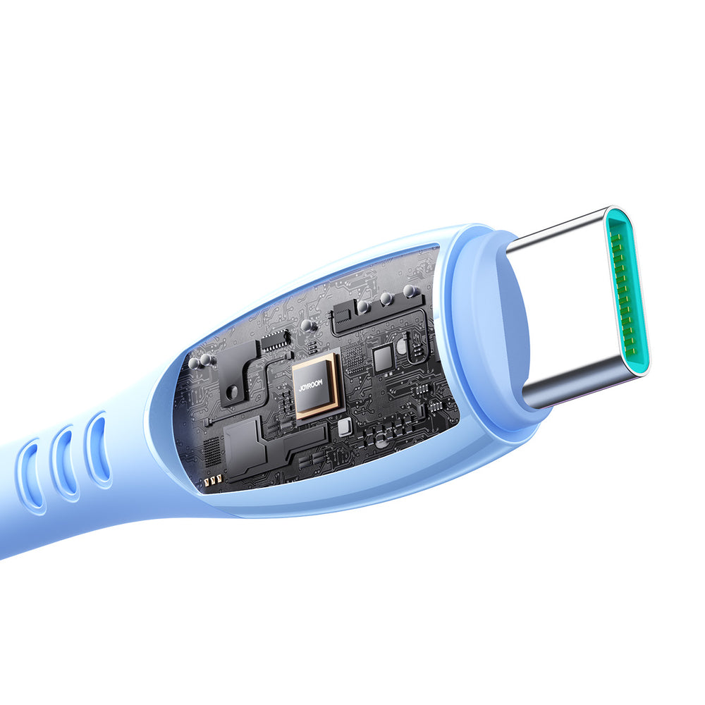 Joyroom S-A59 Vibrant Series 3A USB-A - USB-C kabel 1,2 m - blå