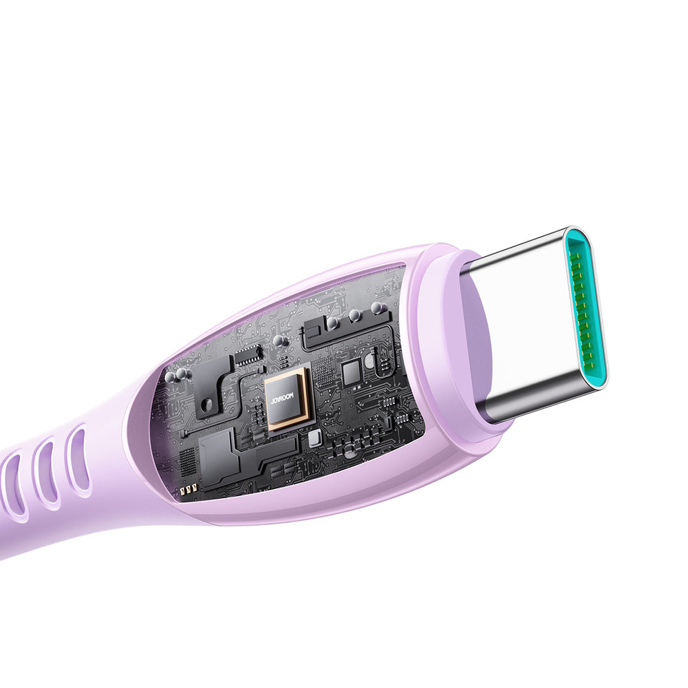 Joyroom S-A59 Vibrant Series 3A USB-A - USB-C Kabel 1,2 m - Purpur