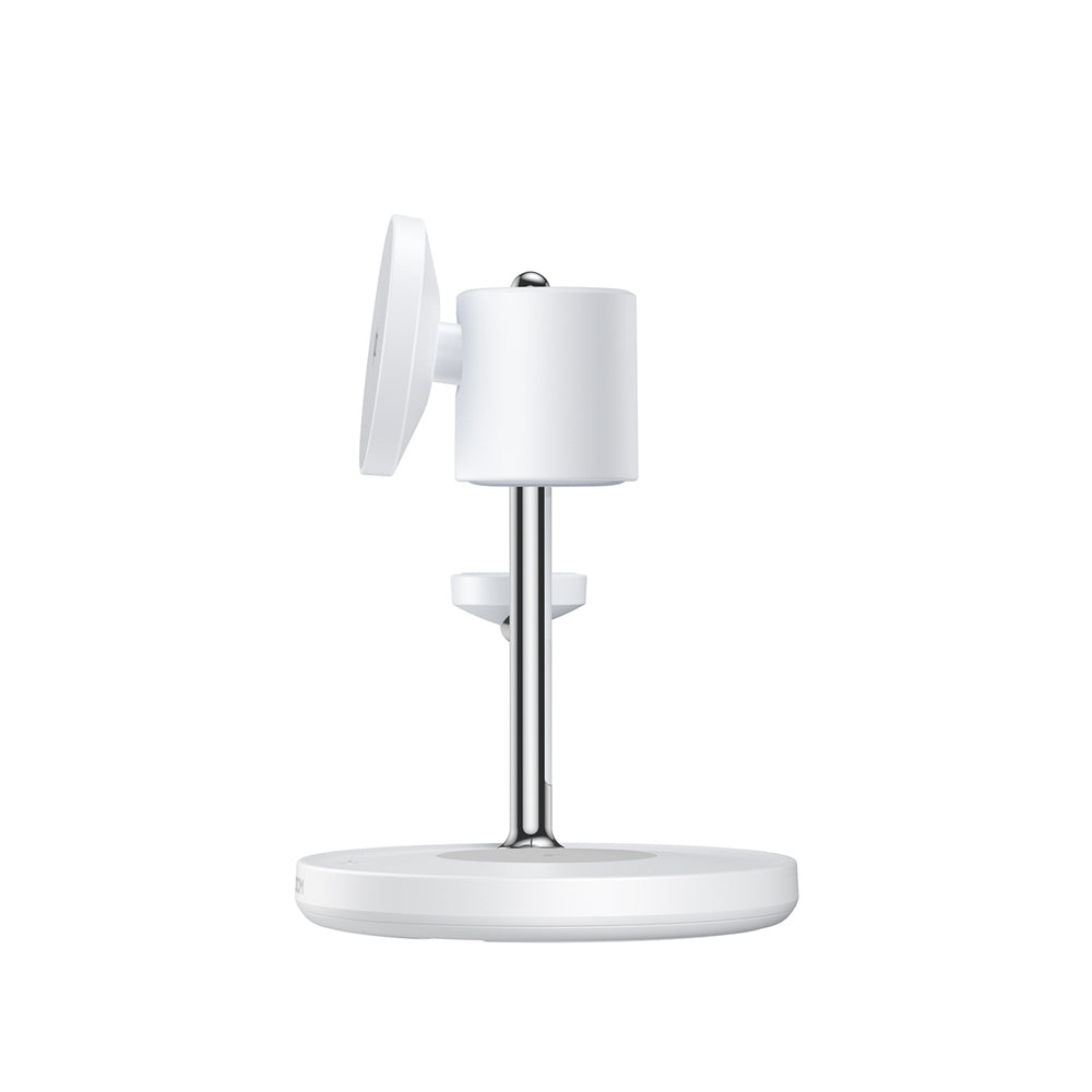 Joyroom JR-W23 Qi2 4-i-1 bordoplader med indbygget induktiv natlampe - hvid