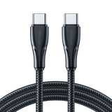 Joyroom S-A11 Surpass kabel 60W USB-C - USB-C 0,25m - sort