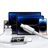 Joyroom S-A55 StarFlight 30W USB-C - Lightning kabel 1,2 m - hvid