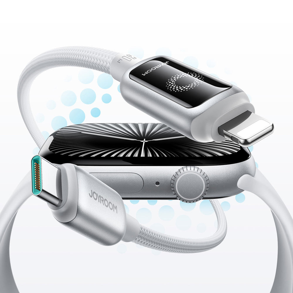 Joyroom S-A55 StarFlight 30W USB-C - Lightning kabel 1,2 m - hvid